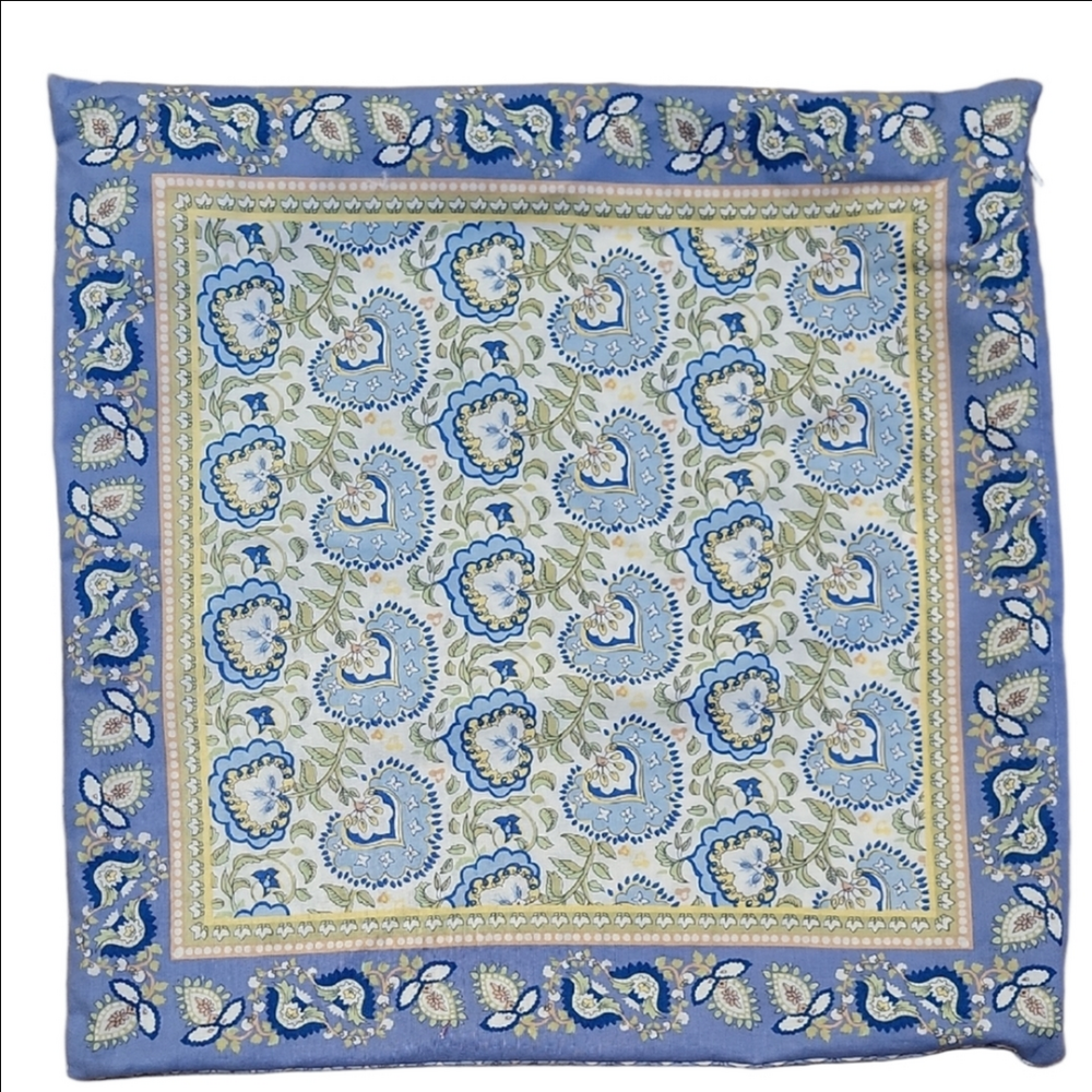 Longaberger 16"-18" Earth & Sky Pattern Pillow Cover Set Of 4 EUC